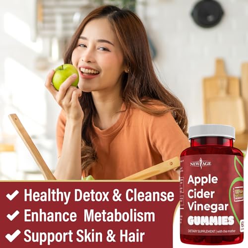 NEW AGE Apple Cider Vinegar Gummies 2-Pack - 120 Count - Immunity & Detox NEW AGEAu supplements