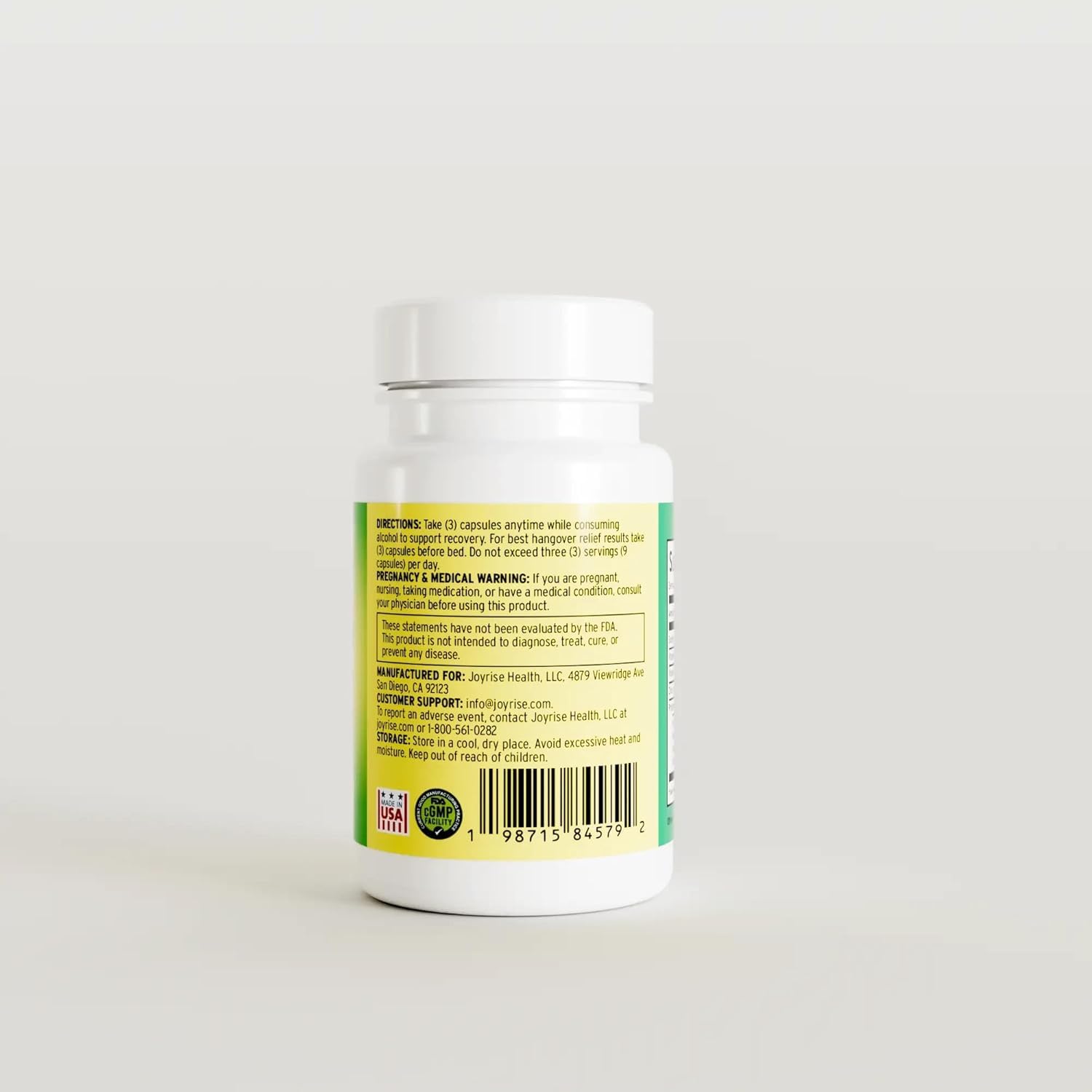 Joyrise® After Drinking Aid – Fast Acting Capsules with DHM – Alcohol Metabolism Support, Liver Health, Rapid Bioavailability & Body Replenishment – 45 Capsules (15 Servings) JoyriseAu supplements