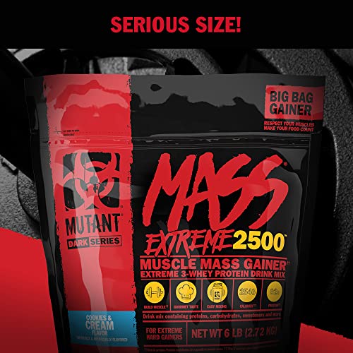 Mutant Mass Extreme Gainer Whey Protein Powder, Build Muscle Size & Strength with High MutantAu supplements