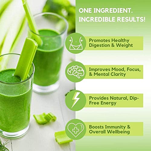 Organic Celery Juice Powder (40 Servings) Supports Gut Health, Detox Juice Cleanse Paradise Naturals, Purest Ingredients from the SourceAu supplements