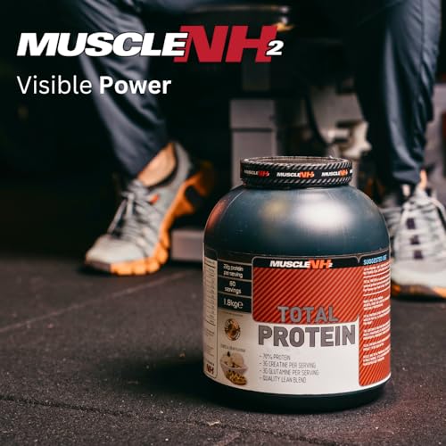 Muscle Nh2 Total Protein, Whey Protein Powder with Creatine Monohydrate and Glutamine Muscle Growth MuscleNh2Au supplements