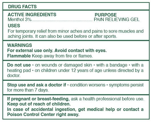 Ross D'Elen Green Menthol Gel - 2Pack Large Size (2) ROSS D'ELENAu supplements