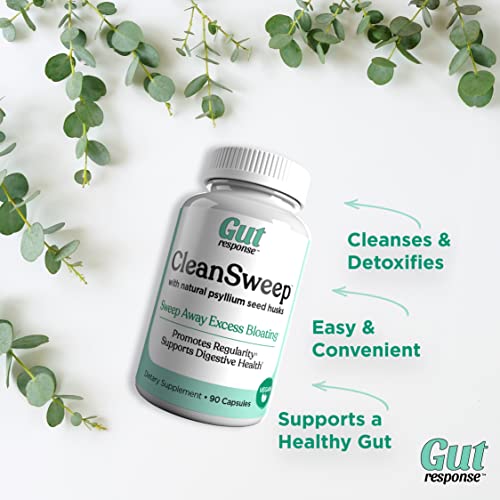 Gut Response CleanSweep Capsules, Supports Healthy Bowel Movements, Digestive Health Gut ResponseUS supplements