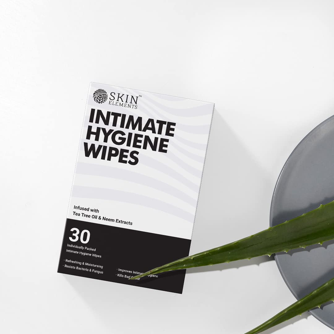 Skin Elements Intimate Hygiene Wipes | pH Balanced Wipes with Tea Tree Oil | Avoids Itching and Bad Odor Skin ElementsAu supplements