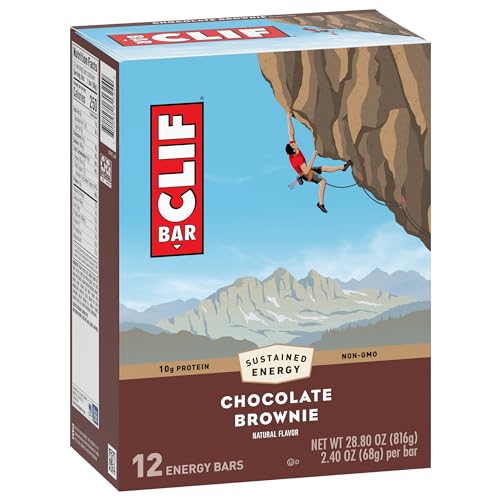 CLIF BAR - Chocolate Brownie Flavor - Made with Organic Oats - Non-GMO Clif BarUS supplements