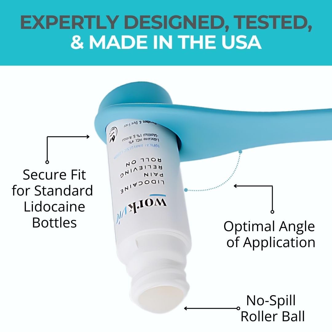 Workvie Lidocaine Pain Relief Roll On 2 Pack & Easy Reach Applicator Tool – Fast Acting Topical Lidocaine Maximum Strength with Arnica Montana & Aloe Vera for Muscles, Joints, Back, Neck & Feet WorkvieAu supplements