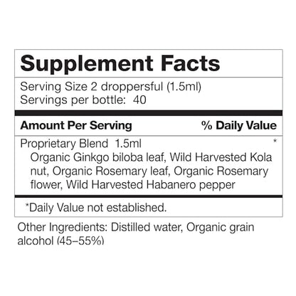 Brain Formula 2 oz. - Vegan and Wild-Harvested | Stimulates Circulation and and Improved Dr. Schulze'sUS supplements