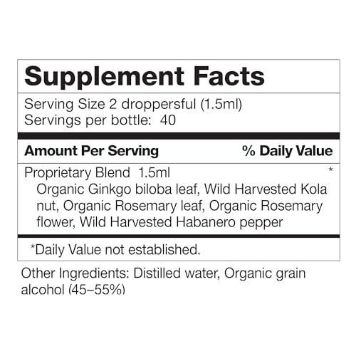 Brain Formula 2 oz. - Vegan and Wild-Harvested | Stimulates Circulation and and Improved Dr. Schulze'sUS supplements
