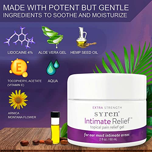Syren Intimate Relief - Intimate Pain Relieving Gel - Relieves Vulva Pain, Throbbing, Spasms, Vaginal Dryness SYRENAu supplements