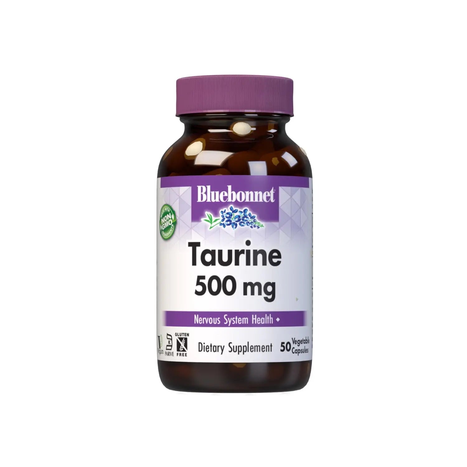 Bluebonnet Taurine 500 mg Vitamin Capsules, 50 Count BlueBonnetAu supplements