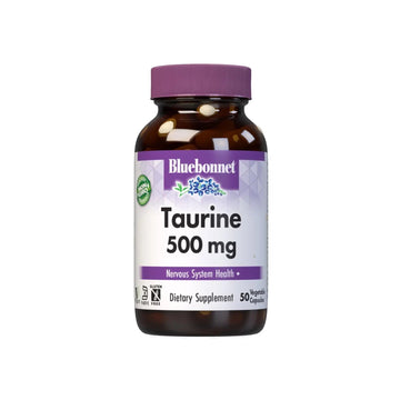 Bluebonnet Taurine 500 mg Vitamin Capsules, 50 Count BlueBonnetAu supplements