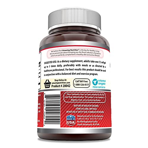 Amazing Formulas CLA | Conjugated Linoleic Acid Supplement | 1250 Mg | 120 Softgels Amazing NutritionUS supplements