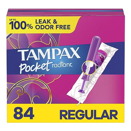 Tampax Pocket Radiant Compact Plastic Tampons, With LeakGuard Braid, Regular Absorbency TampaxAu supplements