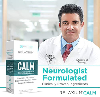 Relaxium Calm, Non-Habit Forming, Stress and Mood Support Supplement RelaxiumUS supplements