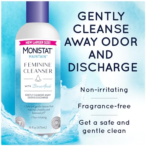 Monistat Boric Acid Feminine Cleanser, Fragrance Free Feminine Wash, 16 Fl Oz, 1 Pack MonistatAu supplements