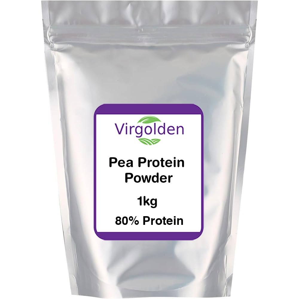 Pea Protein Powder 1kg 80% Pure Plant Protein by Virgolden - Great for Smoothies, Shakes VIRGOLDENAu supplements