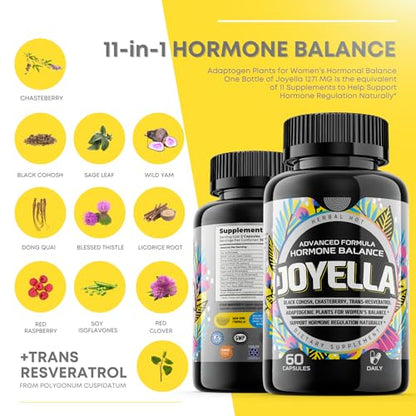 Womens Hormone Balance Supplement for Mood Swings, Hot Flashes Menopause Relief HERBAL HOTUS supplements