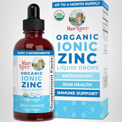 MaryRuth's Organic Liquid Zinc Supplement for Kids & Adults | Immune Support | Skin Health | Antioxidant | Cellular Metabolism | Zinc Sulfate MARYRUTH'SUS supplements