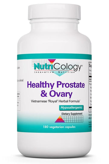 NutriCology Healthy Prostate & Ovary - Herbal Blend with Crinum Latifolium - Hormone Support for Men & Women - Vegetarian Capsules - Hypoallergenic Formula - 60 Servings - 180 Count Allergy Research GroupAu supplements