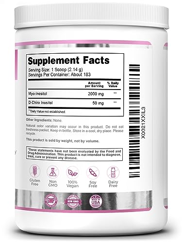 Zazzee PREGNOSITOL Powder, 183 Servings, 6 Month Supply, Premium Myo-Inositol ZazzeeUS supplements