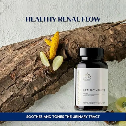 Kerala Ayurveda Healthy Kidney Herbal Tablets | Support Normal Kidney Function and Health | Kidney and Bladder Support | Urinary System Support - 90 Count Kerala AyurvedaAu supplements
