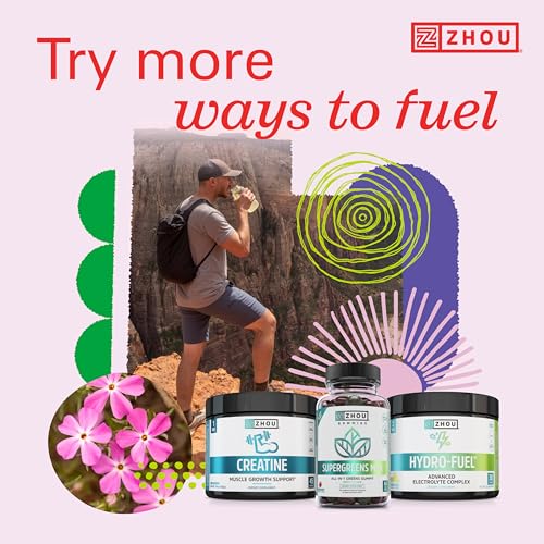 Zhou Nutrition Creatine Monohydrate Chewables 5g for Men & Women, Sugar Free Zhou NutritionUS supplements