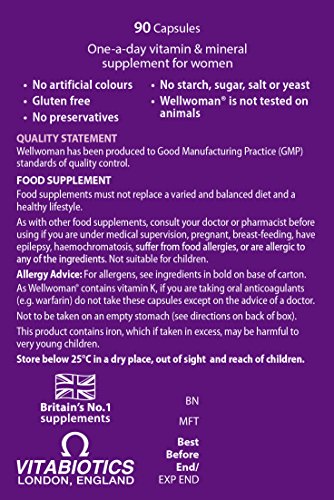 Vitabiotics Wellwoman Original - 90 Capsules WellwomanUS supplements