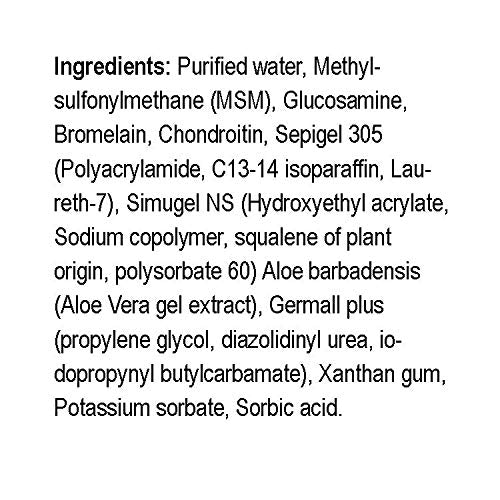Natural Radiance MSM Plus - Glucosamine Bromelain and Chrondroitin 8 oz. Bottle - Oderless Natural RadianceAu supplements