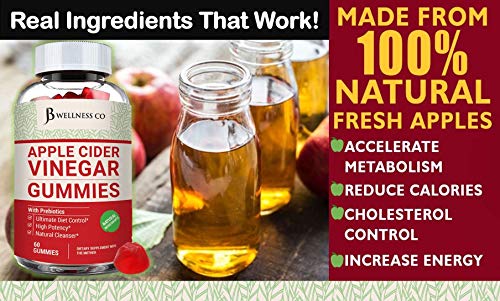 (2-Pack | 120 Gummies) Premium Apple Cider Vinegar Gummies - Raw, Natural, Unfiltered ACV JB Wellness CoUS supplements
