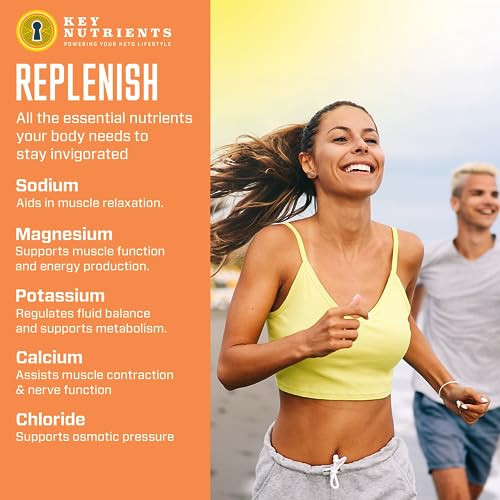 Key Nutrients Electrolytes Powder - Tropical Peach Mango Drink Mix 90 Servings KEY NUTRIENTSAu supplements