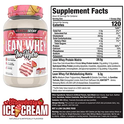 Musclesport Lean Whey Revolution™ Protein Powder - Whey Protein Isolate - Low Calorie MusclesportUS supplements