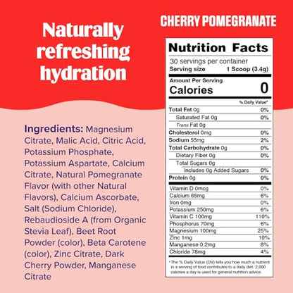 New Ultima Hydrating Electrolyte Powder, Cherry Pomegranate, 30 Servings 3.6 oz Ultima ReplenisherUS supplements