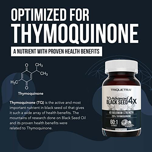 20% Thymoquinone Black Seed Oil Extract Capsules - TQ-Advanced 4X®: Highest Triquetra HealthAu supplements