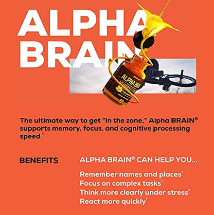 ONNIT Alpha Brain (120ct) - Over 1 Million Bottles Sold - Premium Nootropic Brain Sup ONNITUS supplements