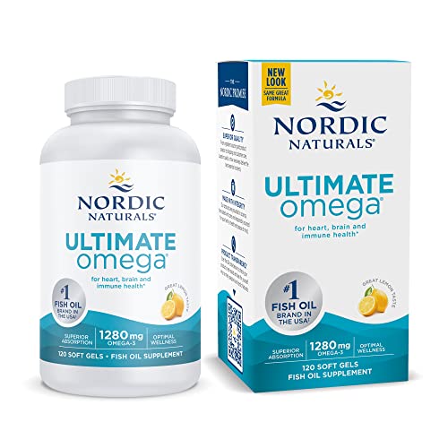 Nordic Naturals Ultimate Omega, Lemon Flavor - 120 Soft Gels - 1280 mg Omega-3 Nordic NaturalsUS supplements