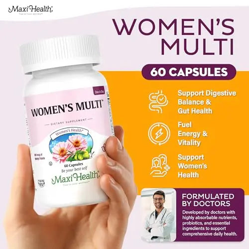 Womens Multivitamin – Methylated Multivitamin for Women with 23 Key Vitamins C, D, B6, B12, Calcium, Probiotics, Biotin & More Maxi HealthAu supplements