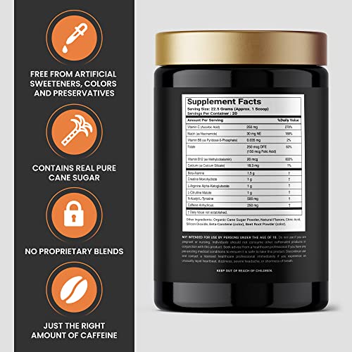 Pure Cane Natural Pre Workout Powder for Men & Women - No Artificial Sweeteners Pure Cane Supplements, Inc.Au supplements