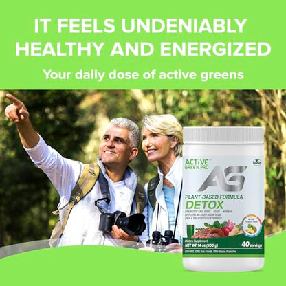 Active Green Pro - Detox Powder, Blend of Synergistic Liver Herbs, Reishi, Moringa Active Green ProUS supplements