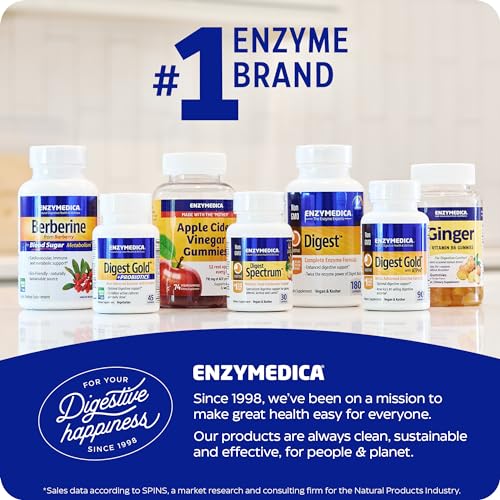 Enzymedica Lypo Gold, Digestive Enzymes for Fat Digestion, Offers Fast Acting Gas EnzymedicaUS supplements
