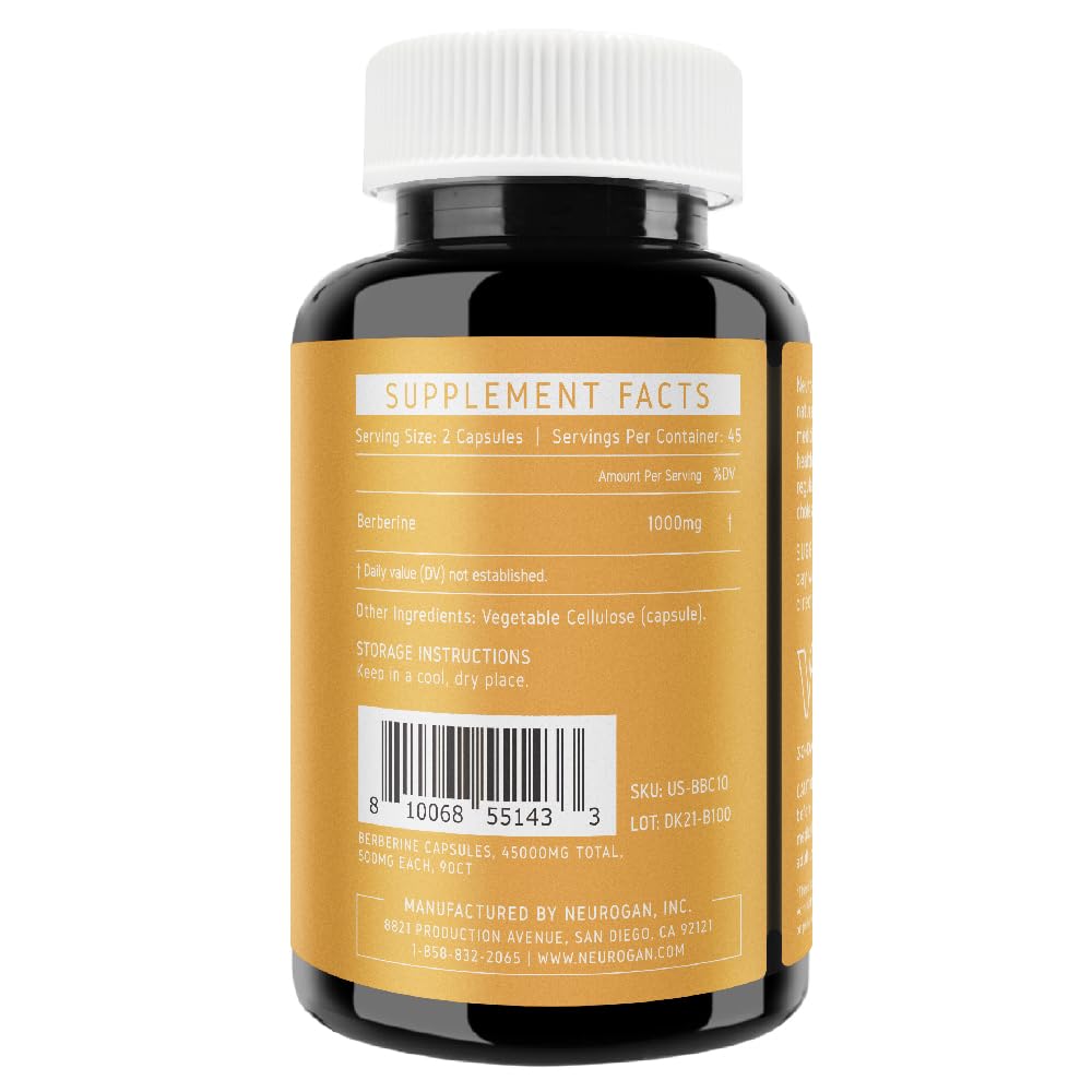 Neurogan Berberine Supplement Capsules, Weight Management Support - 45,000MG Natural NeuroganUS supplements