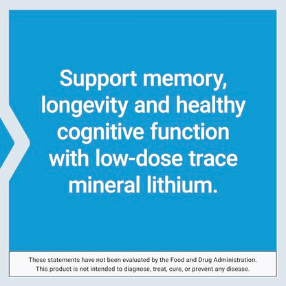 Life Extension Lithium 1000 mcg - for Brain Health, Anti-Aging & Longevity Life ExtensionUS supplements