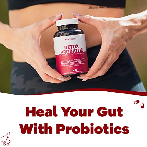 GOBIOTIX Detox Probiotic Supplement with Digestive Enzymes, Milk Thistle, Turmeric GOBIOTIXUS supplements