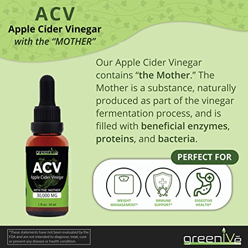 GreenIVe ACV Drops Apple Cider Vinegar Tincture with The Mother Weight Management GreenIVeAu supplements