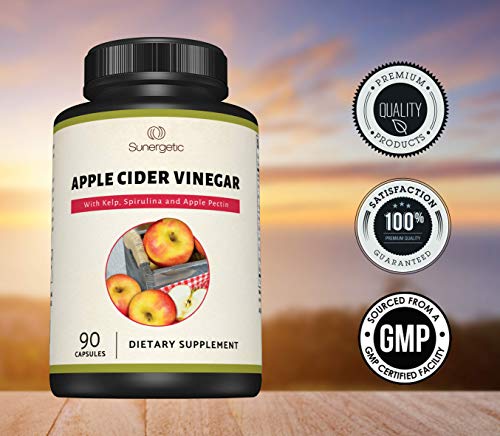 Sunergetic Premium Apple Cider Vinegar Capsules – Includes Apple Pectin, Spirulina SunergeticAu supplements