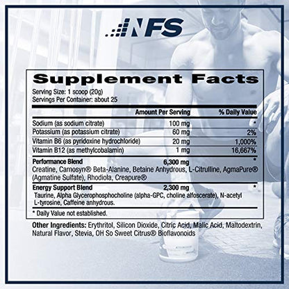 NF Sports Pre-Workout - Supports Energy, Cognitive Function, Strength, and Muscular NF SportsUS supplements