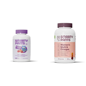 SmartyPants Toddler Multivitamin Gummies: Omega 3 Fish Oil (EPA/DHA), Vitamin D3, C, Vitamin B12, B6 & Women's Multivitamin Gummies: Omega 3 Fish Oil (EPA/DHA), Methylfolate, CoQ10, Vitamin D SmartyPantsAu supplements