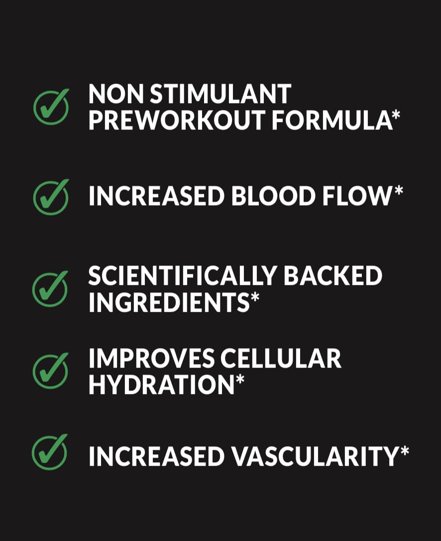 Atlas Nutraceuticals-Nitric Oxide Pump Powder-Non Stimulant Pre Workout 30 Servings Atlas NutraceuticalsUS supplements