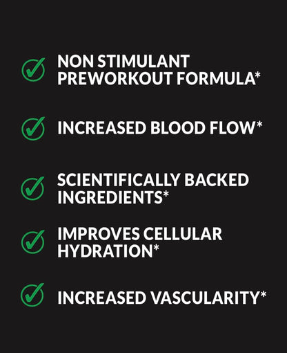 Atlas Nutraceuticals-Nitric Oxide Pump Powder-Non Stimulant Pre Workout 30 Servings Atlas NutraceuticalsUS supplements